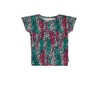Vingino T-shirt Hedi met all over print fuchsia/zeegroen - thumbnail