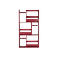 Dutchbone Wijnrek 'Myron' 120 x 80cm, kleur Rood - thumbnail