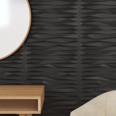 VidaXL 48 st wandpanelen steen 12 m² 50x50 cm xps zwart