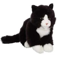 Knuffel - Gipsy Toys - Mimiz Kat - 28cm - Zwart/Wit - thumbnail