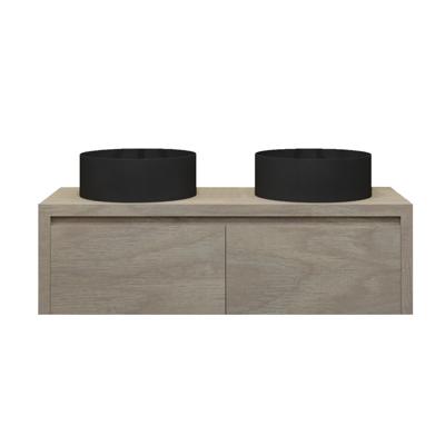 Badkamermeubelset Gliss Ares 160 cm Met Waskom Corn Silk Badkamermeubelset Gliss Ares 160 cm Met Waskom Corn Silk