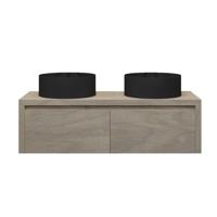 Badkamermeubelset Gliss Ares 160 cm Met Waskom Corn Silk - thumbnail