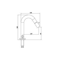 Fonteinkraan AquaSplash Colorato 19.5 cm Chroom Aquasplash - thumbnail