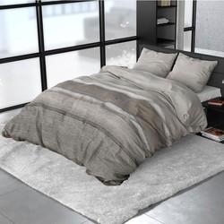 Sleeptime Flanel Stone Stripe Taupe 240 x 200/220 cm