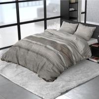 Sleeptime Flanel Stone Stripe Taupe 240 x 200/220 cm - thumbnail