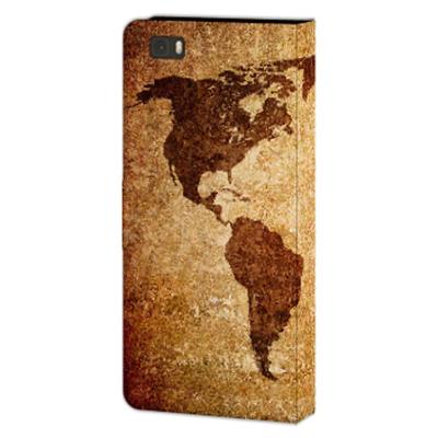 Huawei Ascend P8 Lite | Flip Cover | Wereldkaart Huawei Ascend P8 Lite | Flip Cover | Wereldkaart