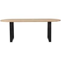 WOOOD Ovale Eettafel 'Tablo' met U-poot, 220 x 90cm - thumbnail