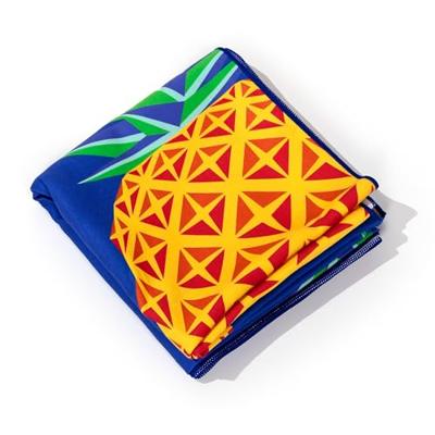 Ananas Print Microvezel Strandhanddoek