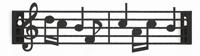Muzieknoten Rek - Sleutelhouder - thumbnail