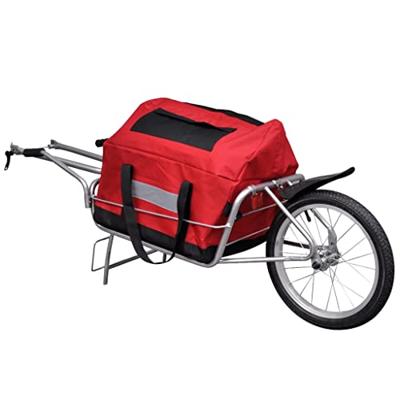 VidaXL Fietstransporttrailer met 1 wiel en opbergtas - thumbnail