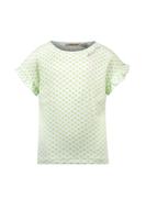 Like Flo Zomer shirt meisjes Mint groen - ruffel mouw - thumbnail