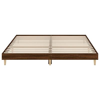 Bedframe zonder matras bewerkt hout bruin eikenkleur 120x200 cm