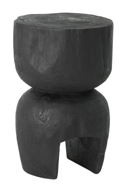 MUST Living Bijzettafel 'Amber' Teakhout, kleur Zwart