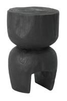 MUST Living Bijzettafel 'Amber' Teakhout, kleur Zwart - thumbnail