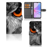 OPPO A78 5G | A58 5G | Telefoonhoesje | Met pasjeshouder | Uil - thumbnail