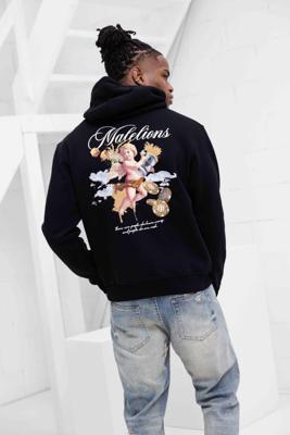Malelions Angel Hoodie Heren Zwart - Maat XXL - Kleur: Zwart | Soccerfanshop