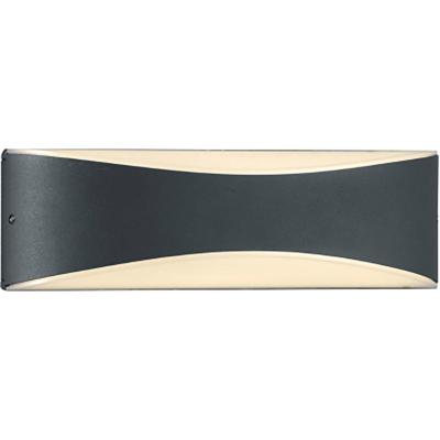 LED Wandlamp Buitenverlichting - IP65 Waterdicht - 9W Warm Wit - Antraciet Aluminium