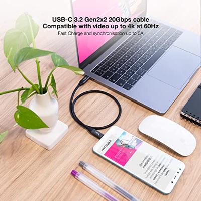 Nanocable 10.01.4301-L150 kabel USB 3.2 Gen2x2, 20 Gbit/s, 5A/100W, 4K/60Hz, USB-C/M-USB-C/M, 1,5 m
