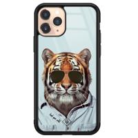 iPhone 11 Pro glazen hardcase - Tijger wild - thumbnail