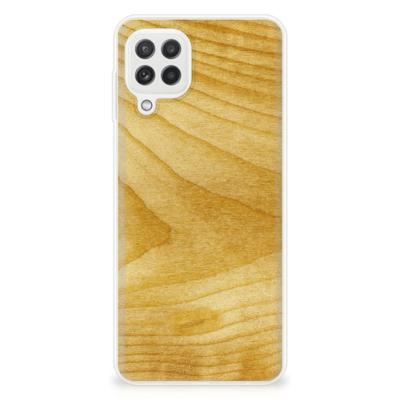 Samsung Galaxy A22 4G | M22 | Bumper Hoesje | Licht Hout