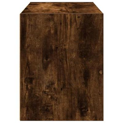 Kast met 2 lades 60x31x40 cm bewerkt hout gerookt eikenkleurig Kast met 2 lades 60x31x40 cm bewerkt hout gerookt eikenkleurig