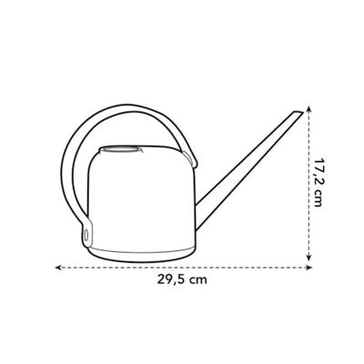 Elho b.for soft gieter 1,7 liter antraciet - thumbnail