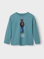 Name it winter shirt jongens - turquoise - NkmPsakob - thumbnail