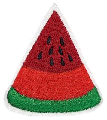 Moses pinpatch Meloen 5 cm rood/groen