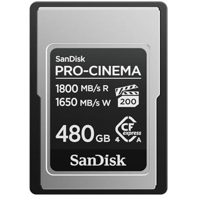 Sandisk Pro Cinema CF Express 480GB 1800mb/s 1650 mb/s