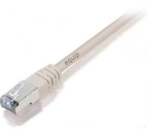 Equip 605504 RJ45 Netwerkkabel, patchkabel CAT 6 S/FTP 5.00 m Grijs Vergulde steekcontacten 1 stuk(s)