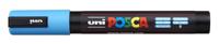 Uni-Posca Posca marker, afm pc-5m, lijndikte 2,5 mm, medium, lichtblauw, 1 stuk - thumbnail