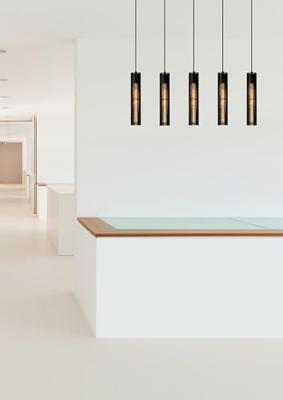 Lucide LIONEL - Hanglamp - 5xE27 - Zwart Lucide LIONEL - Hanglamp - 5xE27 - Zwart