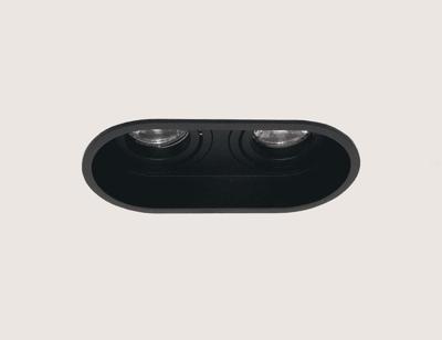 Artdelight 2-lichts inbouwspotRex zwart - DL 880-2 ZW