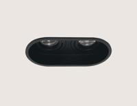 Artdelight 2-lichts inbouwspotRex zwart - DL 880-2 ZW - thumbnail