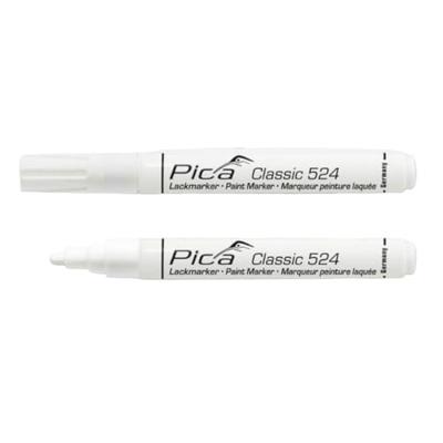 Pica 524/52 Lakmarker 2-4mm ronde tip wit,10st.