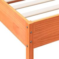 Bedframe zonder matras massief grenenhout wasbruin 140x200 cm - thumbnail
