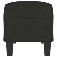 Bankje 100x35x41 cm stof zwart - thumbnail