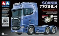 Tamiya 300056373 SCANIA 770 S 6x4 1:14 Elektro RC truck Bouwpakket Gelakt - thumbnail