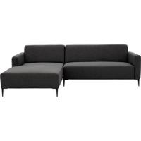 Goossens Bank Key West grijs, stof, 2-zits, modern design - thumbnail