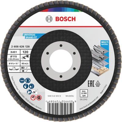 Bosch Accessories 2608626128 Lamellenschuurschijf Diameter 115 mm 1 stuk(s)