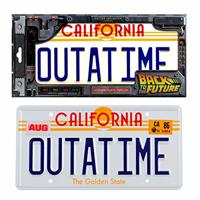Back To The Future Replica 1/1 ´Outatime´ DeLorean License Plate - thumbnail