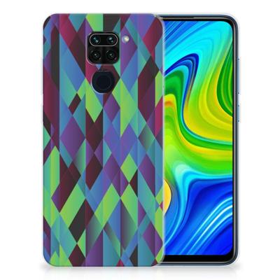 Xiaomi Redmi Note9 | TPU Hoesje | Abstract Green Blue Xiaomi Redmi Note9 | TPU Hoesje | Abstract Green Blue