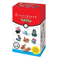Set van 6 stenen figuren - BANDAI - NANOBLOCK - Pokémon-pakket van het normale type - thumbnail