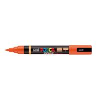 Uni Posca paintmarker PC-5BR, 1 - 4 mm, penseel punt, donkeroranje - thumbnail