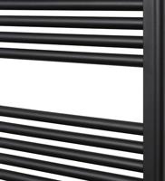 Saqu Cole handdoekradiator 701W 60x120cm mat zwart - thumbnail