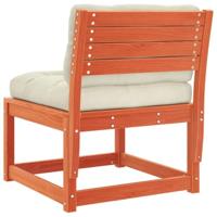 Tuinbank met kussens massief grenenhout wasbruin - thumbnail