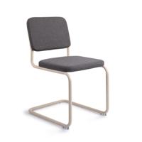 Urban Lifestyle Eetkamerstoel 'Mullan' Creme Frame, kleur Dark Grey - thumbnail