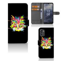 Nokia G60 Leuk Hoesje Cat Color - thumbnail