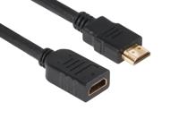 club3D CAC-1320 HDMI-kabel HDMI Verlengkabel HDMI-A-stekker, HDMI-A-bus 5.00 m Zwart 4K UHD - thumbnail