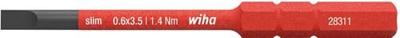 Wiha 283110035 Bit slimBit electric sleufkop 3.5 mm x 75 mm - 41159 Wiha 283110035 Bit slimBit electric sleufkop 3.5 mm x 75 mm - 41159